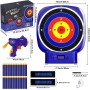 AISIPRIN Electrónico Diana para Nerf,Juegos Exterior para Niños, 2 Pistolas de Juguete,20 Dardo Espuma,Muñequeras de