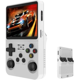R36S - Consola de juegos portátil 64G con más de 15000 juegos, sistema Linux RK3326 de 3.5 pulgadas IPS Scree Retro Arcade