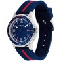Tommy Hilfiger Reloj analógico niños con Correa de Silicona en Azul Marino con Franja en Rojo -1720036 -