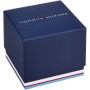 Tommy Hilfiger Reloj analógico niños con Correa de Silicona en Azul Marino con Franja en Rojo -1720036 -