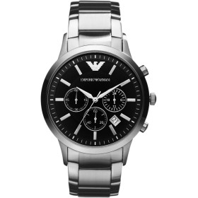 Emporio Armani Reloj Hombre, Movimiento Cronógrafo con 3 subesferas y Caja de 43mm con Correa de Acero, Piel o Silicona