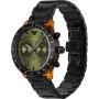 Emporio Armani Reloj Hombre, Movimiento Cronógrafo con 3 subesferas y Caja de 43mm con Correa de Acero, Piel o Silicona