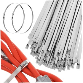 OSALADI 500 Piezas Resistentes De Inoxidable 304 Para Exterior Auto-bloqueantes Múltiples