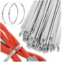 OSALADI 500 Piezas Resistentes De Inoxidable 304 Para Exterior Auto-bloqueantes Múltiples