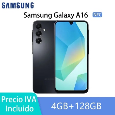 Samsung Galaxy A16 NFC，6,7" AMOLED Pantalla，50 MP Cámara，CPU Octa-Núcl