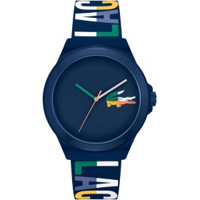 Lacoste Reloj Analógico de Cuarzo para Hombre Colección NEOCROC con Correa de Silicona Azul Marina - 2011184