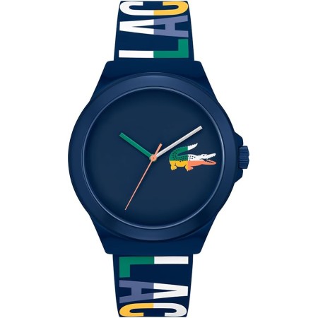 Lacoste Reloj Analógico de Cuarzo para Hombre Colección NEOCROC con Correa de Silicona Azul Marina - 2011184