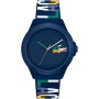 Lacoste Reloj Analógico de Cuarzo para Hombre Colección NEOCROC con Correa de Silicona Azul Marina - 2011184