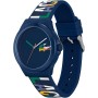 Lacoste Reloj Analógico de Cuarzo para Hombre Colección NEOCROC con Correa de Silicona Azul Marina - 2011184