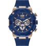 GUESS Reloj multifunción de acero inoxidable de 50 mm para hombre