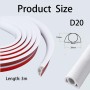 Canaleta autoadhesiva para cables, 20 mm (ancho) x 10 mm (alto) x 3 metros de largo, color blanco, puente para cables de