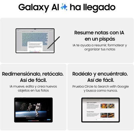 Samsung Galaxy Tab S9, 128 GB, 5G + Cargador 45W - Tablet Android con IA, Ranura MicroSD, S Pen Incluido, Beige (Versión