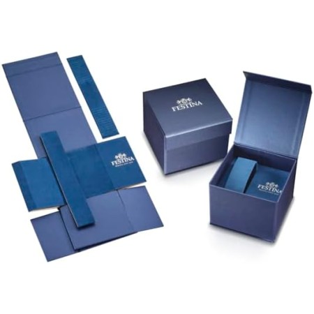 Festina Reloj Mujer F6804 Caja de Acero Inoxidable 316l Correa de Acero Inoxidable 316l