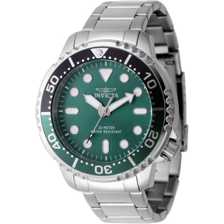 INVICTA Pro Diver 47220 Reloj para Hombre - Impermeable - Analógico - Movimiento Cuarzo - Acero Inoxidable con Esfera Azul -