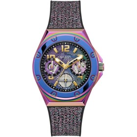 Guess Women's 40mm Watch - Multi-Color Strap Multi Dial Iridescent Case