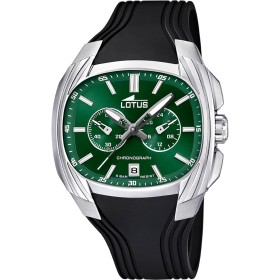 Lotus Reloj Hombre 15756/G Outlet Caja de Acero Inoxidable 316l Plateado Correa de Caucho Negro