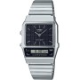 Casio Qd Black CINT Silver Bracelet 40.7 Reloj para Hombre, Cuarzo, Cuarzo- CA.AQ-800E-1AEF