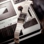 Casio Qd Black CINT Silver Bracelet 40.7 Reloj para Hombre, Cuarzo, Cuarzo- CA.AQ-800E-1AEF