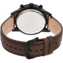 Fossil Reloj para hombre Townsman 44mm, movimiento cronógrafo de cuarzo, caja de 44mm de acero inoxidable negro con correa de