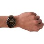 Fossil Reloj para hombre Townsman 44mm, movimiento cronógrafo de cuarzo, caja de 44mm de acero inoxidable negro con correa de