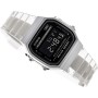Casio Reloj Cuarzo Unisex 36.00mm con dial Digital Negro y Correa de Plastic/Resin Bracelet Transparente A168XES-1BEF