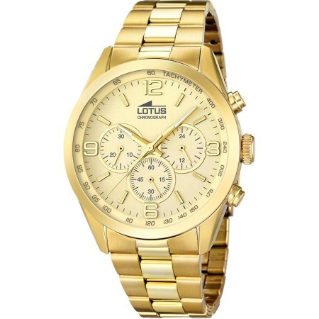 Lotus Reloj Hombre 18153/2 Minimalist Caja de Acero Inoxidable 316l Dorado Correa de Acero Inoxidable 316l Plateado
