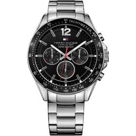 Tommy Hilfiger Reloj Analógico de Cuarzo multifunción para Hombre con Correa en Acero Inoxidable Plateada - 1791104