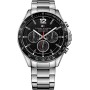 Tommy Hilfiger Reloj Analógico de Cuarzo multifunción para Hombre con Correa en Acero Inoxidable Plateada - 1791104