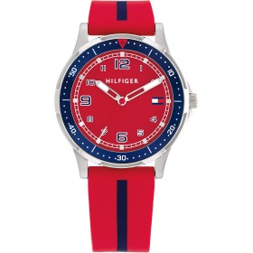 Tommy Hilfiger Reloj niño en Color Rojo con Correa de Silicona. Colección Boys - 1720035 -