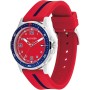 Tommy Hilfiger Reloj niño en Color Rojo con Correa de Silicona. Colección Boys - 1720035 -
