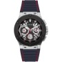 GUESS Reloj para Hombre de 44 mm, Correa Azul Marino, Esfera Azul Marino