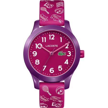Lacoste Reloj Analógico de Cuarzo para Niños Colección LACOSTE.12.12 Kids con Correa de Silicona Rosa - 2030012
