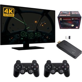 Retro Game Stick X2 Plus 64GB. Consola Game Stick 4K 40000 Juegos, Plug & Play. Gamestick X2 con 2 Controladores inalámbricos