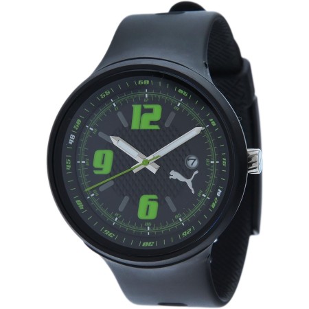 Puma 289100142PU910691004 - Reloj analógico de Cuarzo para Hombre, Correa de plástico Color Negro