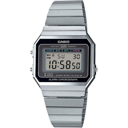 Casio Collection - Reloj Digital para Mujer A700WE con Correa de Acero Inoxidable
