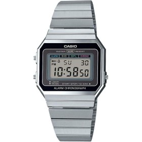 Casio Collection - Reloj Digital para Mujer A700WE con Correa de Acero Inoxidable