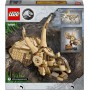 LEGO Jurassic World Fósiles de Dinosaurio: Cráneo de Triceratops Maqueta de Dinosaurio de Juguete par Niños y Niñas de 9 Años o