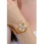 Michael Kors Runway Reloj para Mujer, Movimiento de Cuarzo con Correa de Acero, cerámica o Piel