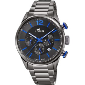 Lotus Reloj Hombre 18686/3 Chrono Caja de Acero Inoxidable 316l Negro Correa de Acero Inoxidable 316l Negro