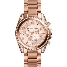Michael Kors Blair Reloj para Mujer, Movimiento cronógrafo con Correa de Acero o Piel