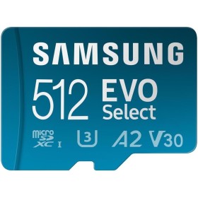 Samsung EVO Select (2024) Tarjeta microSD + Adaptador SD, 512 GB, Tarjeta de Memoria para Smartphone y Tablet, UHS-I U3, 4K UHD,