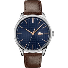 Lacoste Reloj Analógico de Cuarzo para Hombre Colección Vienna con Correa de Cuero Marrón - 2011046