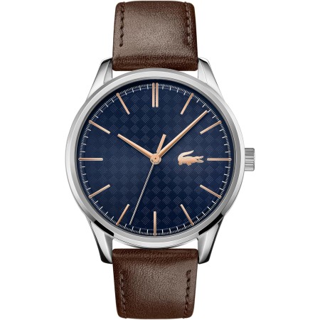Lacoste Reloj Analógico de Cuarzo para Hombre Colección Vienna con Correa de Cuero Marrón - 2011046