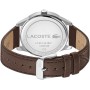 Lacoste Reloj Analógico de Cuarzo para Hombre Colección Vienna con Correa de Cuero Marrón - 2011046