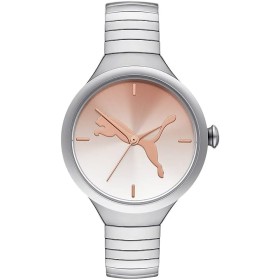 PUMA Reloj Contour para Mujer, Movimiento de Cuarzo con Correa de Poliuretano, Silicona, Piel o acero Inoxidable