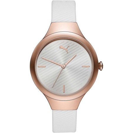 PUMA Reloj Contour para Mujer, Movimiento de Cuarzo con Correa de Poliuretano, Silicona, Piel o acero Inoxidable