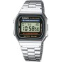 Casio Reloj Digital Unisex con Correa de Acero Inoxidable – A168WA