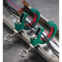 Asistente de cableado profesional para colocar cables, rodillo auxiliar, abrazadera ajustable, accesorios de polea para tirar de