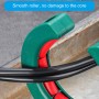 Asistente de cableado profesional para colocar cables, rodillo auxiliar, abrazadera ajustable, accesorios de polea para tirar de