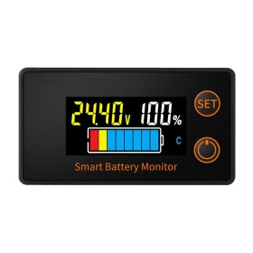 Monitores de batería de 12 V, 24 V, 36 V, 48 V, 60 V, 72 V, probador de batería, pantalla digital, capacidad de la batería